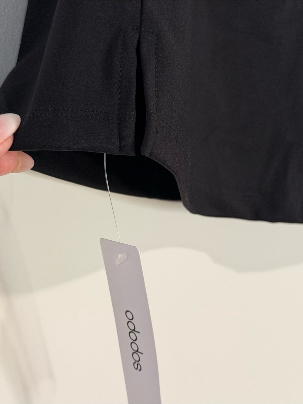 Ododos Black Athletic Skort with Clean Waistband - Picture 6 of 8